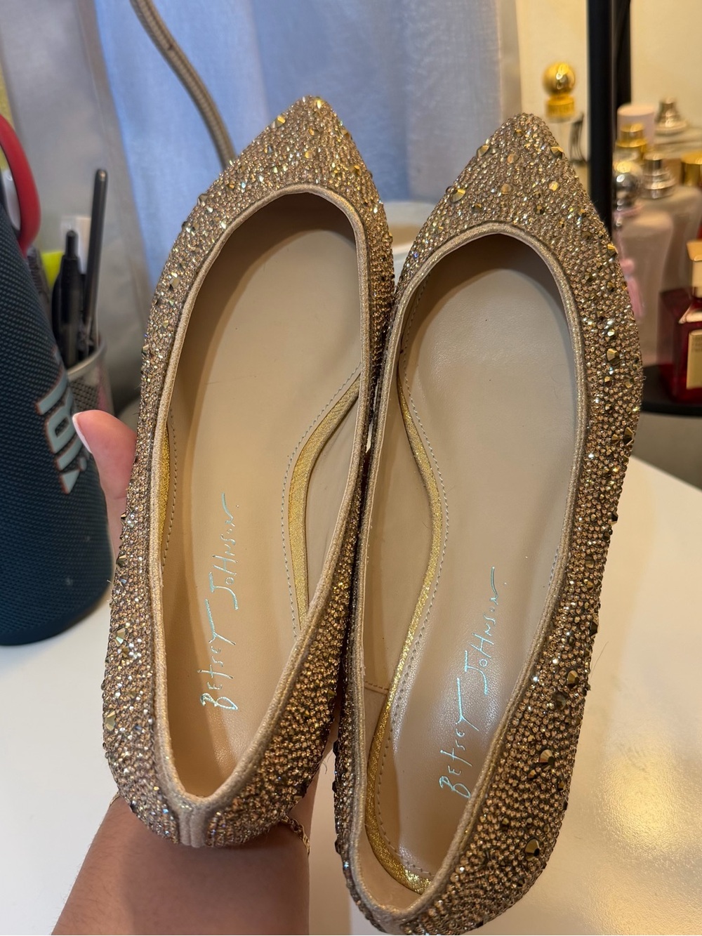 Betsey Johnson Gold Rhinestone - Picture 11 of 11